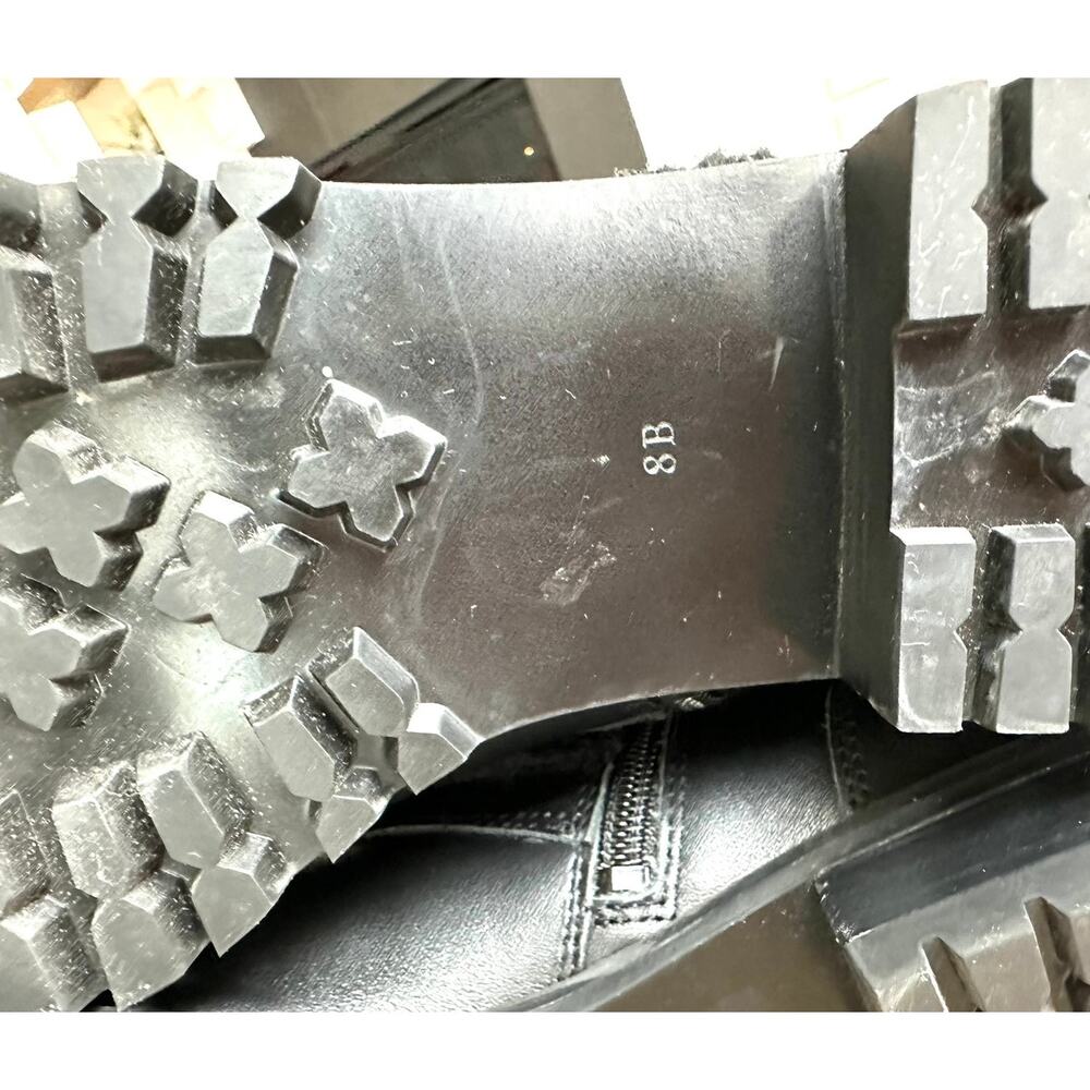 Kate Spade Raquelle Lace-Up Shearling Combat Boots, Black, Size 8.5 Combat Edgy - Picture 8 of 9